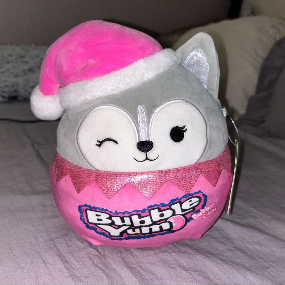 Bubble Yum Pink and Gray Plush Toy